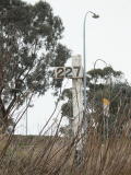 227km signpost on the Crookwell line.
