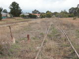 A siding or loop line at Bradfordville on the Crookwell line. The operating lever is visible on the left.