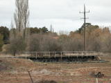 Turntable at Crookwell station, as seen from the platform.