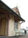 Ticket office and waiting area at Crookwell railway station.