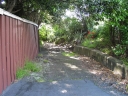 A second shot of the side alley next to the Woburn road bridge.