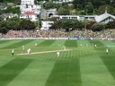 Day three at the Basin Reserve, Wellington. This batsman is about to get caught out.