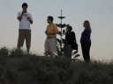 Mauricio, Iain, Shami, and Denise catch the last of the sunset.