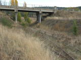 A longer shot looking south towards the Monaro Highway bridge.