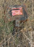 An unknown railwayish item dumped on the eastern side of the cutting just north of the Monaro Highway overbridge.