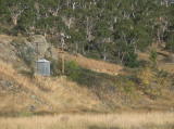 A closer look at the signal and shed to the east of Cooma Creek on the disused Bombala section of the line.