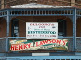 Sign for the Henry Lawson heritage festival, Gulgong.