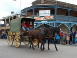 Parade along Mayne street, Gulgong, for the Henry Lawson heritage festival.