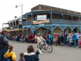 Parade along Mayne street, Gulgong, for the Henry Lawson heritage festival.
