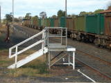 Looking up the line from Gulgong railway station.
