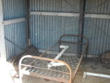 A bed frame in the gangers shed at Williamsdale.