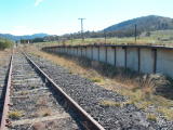 Another look up the line in Williamsdale yard, including the former goods platform.