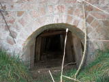 A view inside the brickwork entrance, at Michelago Creek.