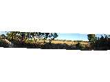 A panorama shot of the Kaleen grasslands, where the Gungahlin Drive extension will be built. This shot is composed of eight images.