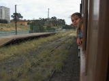 A disused goods platform just out of Queanbeyan station.