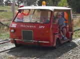 The Trackman SPV on the loop line awaiting passengers.