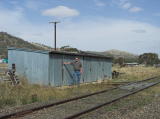 Me at the northern end of Royalla station, leaning against the shed where the SPV is kept.