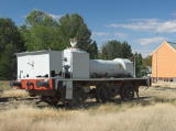 A small tank engine in the Yass railway yard.