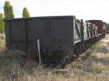 The rake of wagons in the Yass railway yard.