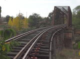 A look along the track north across the Yass railway bridge.